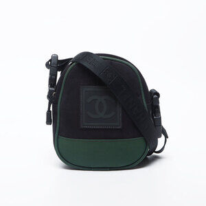 CHANEL Sport Line Coco Mark Shoulder Bag, Black, WS11735